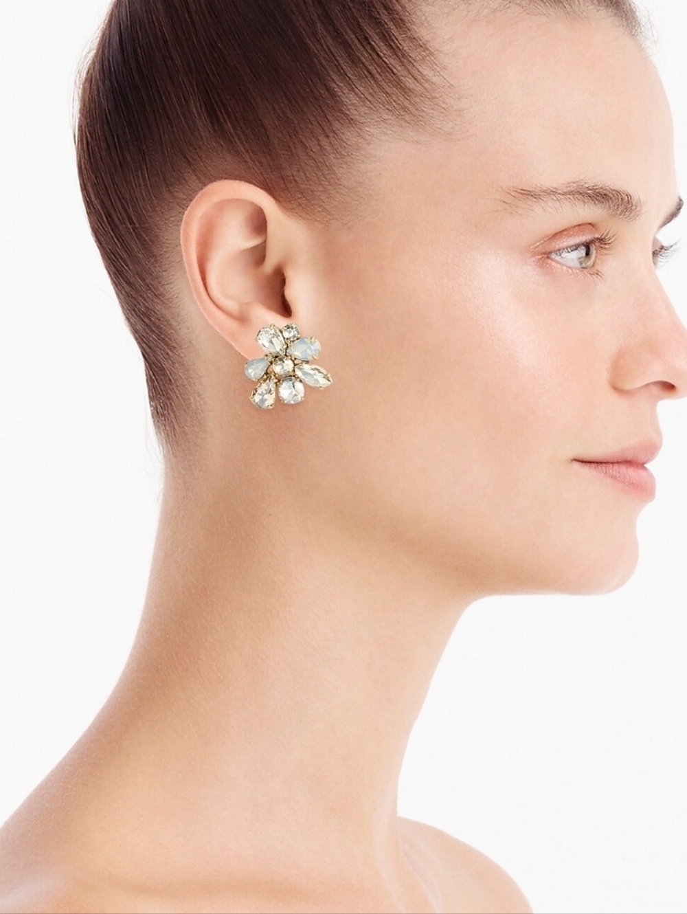 Jcrew Crystal Cluster Earrings - Picture 3 of 4